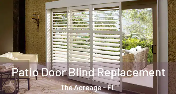 Patio Door Blind Replacement The Acreage - FL